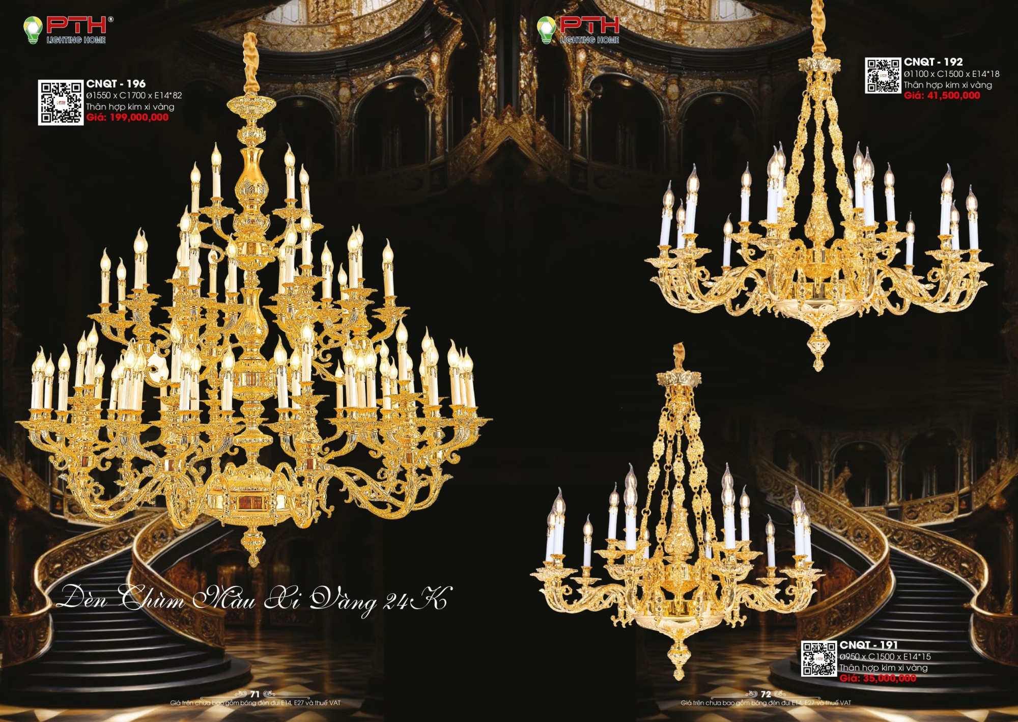 Bảng giá đèn trang trí PTH Lighting Home 2026